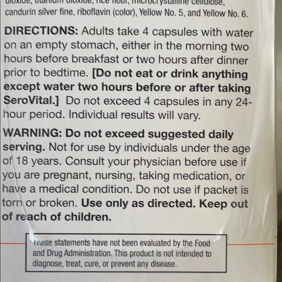 SeroVital 160 capsules- new / sealed - Picture 7 of 9